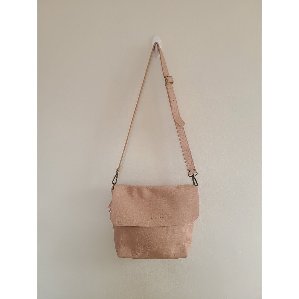 NWOT Calma Shoulder Bag Textured Leather Flap Zip Crossbody